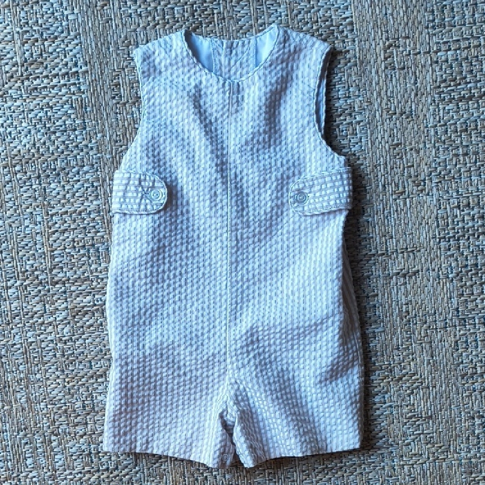 Kelly's Kids Textured Cream Romper